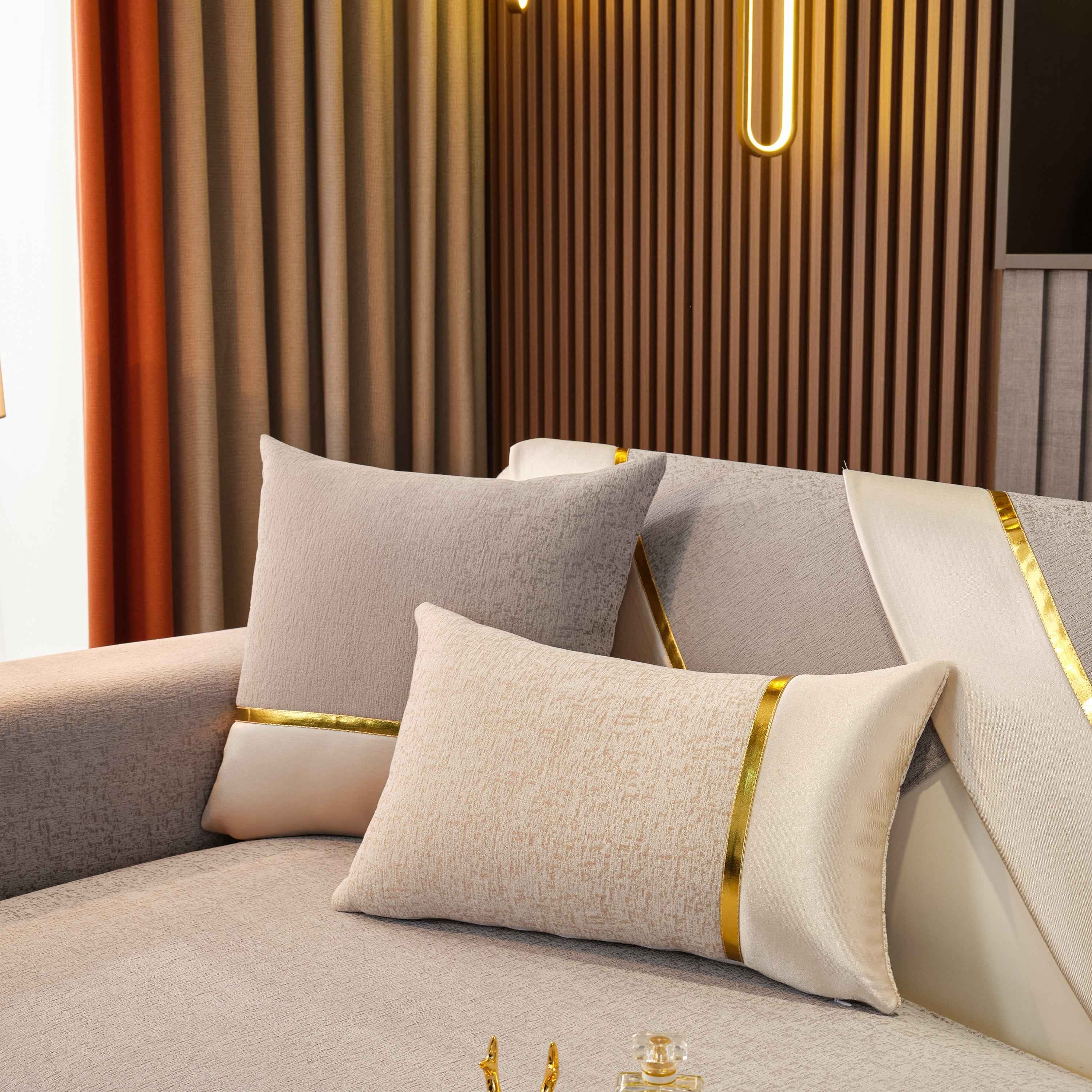 Luxury Leather Couch Protectors with Chenille Sofa Towel Covers, Non-Slip and Washable, Modular Couch Covers