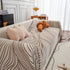 Chenille Striped Sofa Throw Blanket, Furniture Throw Covers Living Room Couch Cover