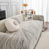 Chenille Striped Sofa Throw Blanket, Furniture Throw Covers Living Room Couch Cover
