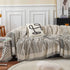 Chenille Striped Sofa Throw Blanket, Furniture Throw Covers Living Room Couch Cover