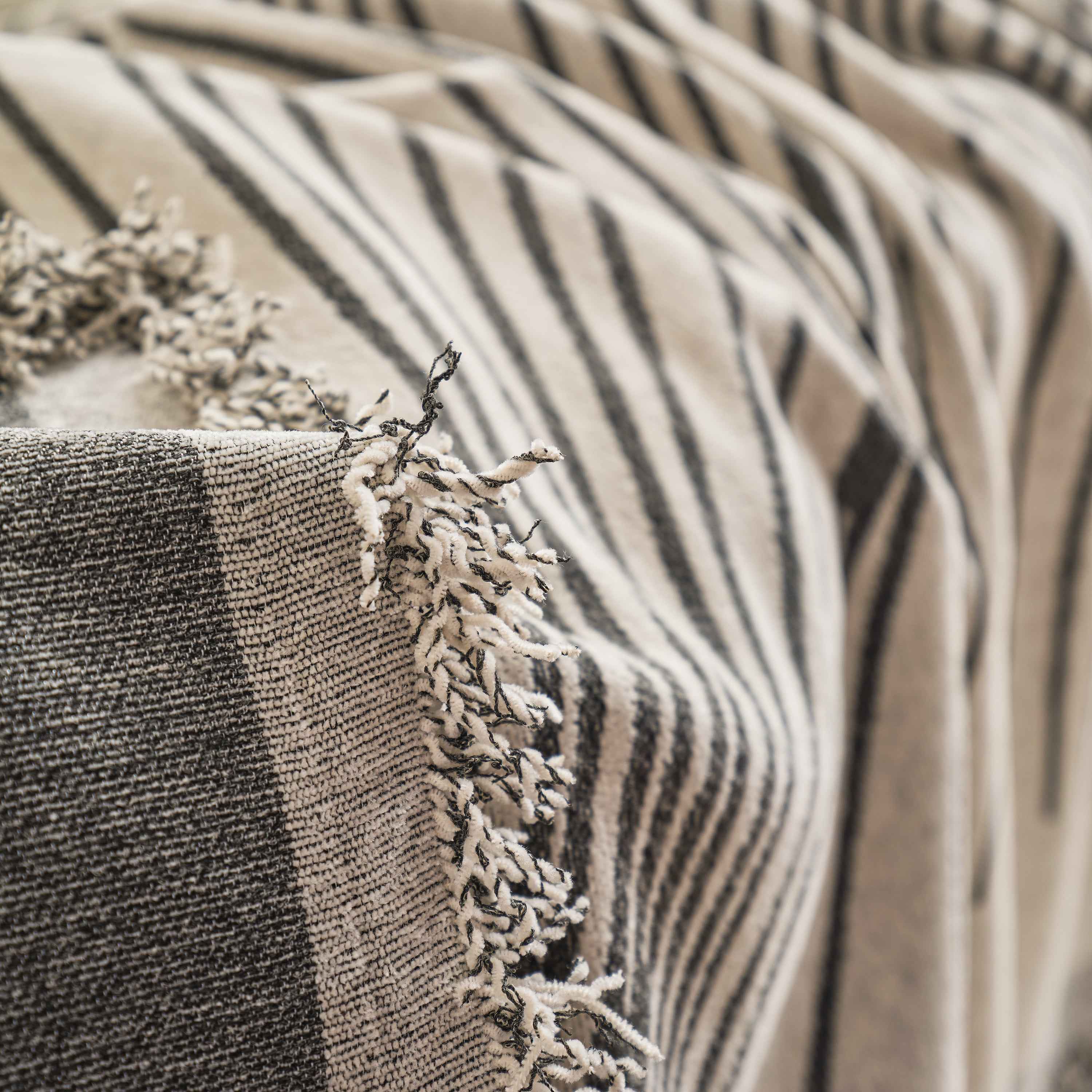 Chenille Striped Sofa Throw Blanket, Furniture Throw Covers Living Room Couch Cover