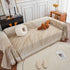 Chenille Striped Sofa Throw Blanket, Furniture Throw Covers Living Room Couch Cover