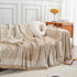 Chenille Striped Sofa Throw Blanket, Furniture Throw Covers Living Room Couch Cover