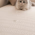 High Stretch Wheat Ear Embossed Textured Couch Slipcover, Water Repellent Sofa Cover
