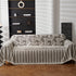 Chenille Striped Floral Couch Cover Sofa Slipcover for Most Shape Sofas, Reversible Sofa Throw Cover