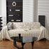 Chenille Striped Floral Couch Cover Sofa Slipcover for Most Shape Sofas, Reversible Sofa Throw Cover