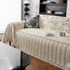 Chenille Striped Floral Couch Cover Sofa Slipcover for Most Shape Sofas, Reversible Sofa Throw Cover