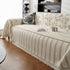 Chenille Striped Floral Couch Cover Sofa Slipcover for Most Shape Sofas, Reversible Sofa Throw Cover