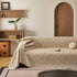 Soft Chenille Sofa Throw Cover, Raised Geometric Texture Furniture Protector Blanket