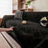 Soft Chenille Sofa Throw Cover, Raised Geometric Texture Furniture Protector Blanket