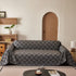 Soft Chenille Sofa Throw Cover, Raised Geometric Texture Furniture Protector Blanket