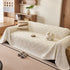 Soft Chenille Sofa Throw Cover, Raised Geometric Texture Furniture Protector Blanket