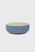 Handmade Porcelain Bowl. Forget-me-not/Chocolate