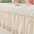 Cute Dotted Stripe Couch Protector, Non-Slip Washable Sofa Cover with Ruffled Skirt