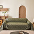Soft Chenille Sofa Throw Cover, Raised Geometric Texture Furniture Protector Blanket