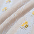 Daisy Striped Sofa Cover with Sheer Ruffle Skirt, Floral Soft Slipcover Blanket