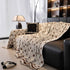 Chenille Jacquard Sofa Throw Cover Blanket, Luxury Thick Woven Couch Cover for Sofa