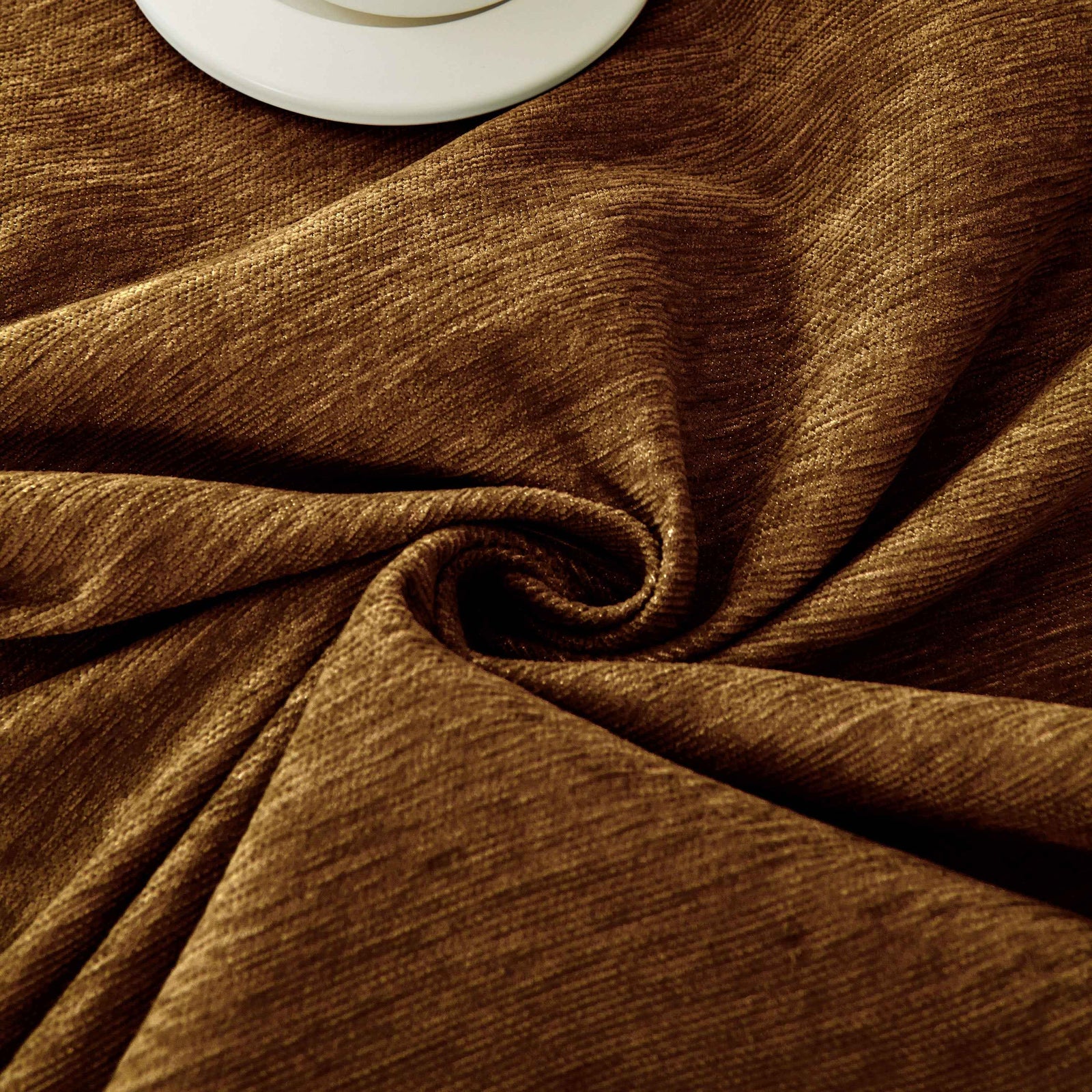 Solid Color Chenille Sofa Throw Blanket, Soft & Plush Decorative Couch Throw Cover