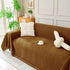 Solid Color Chenille Sofa Throw Blanket, Soft & Plush Decorative Couch Throw Cover