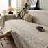Sofa Cover Throw with Subtle Textured Stripes Lightweight Smooth Couch Slipcover