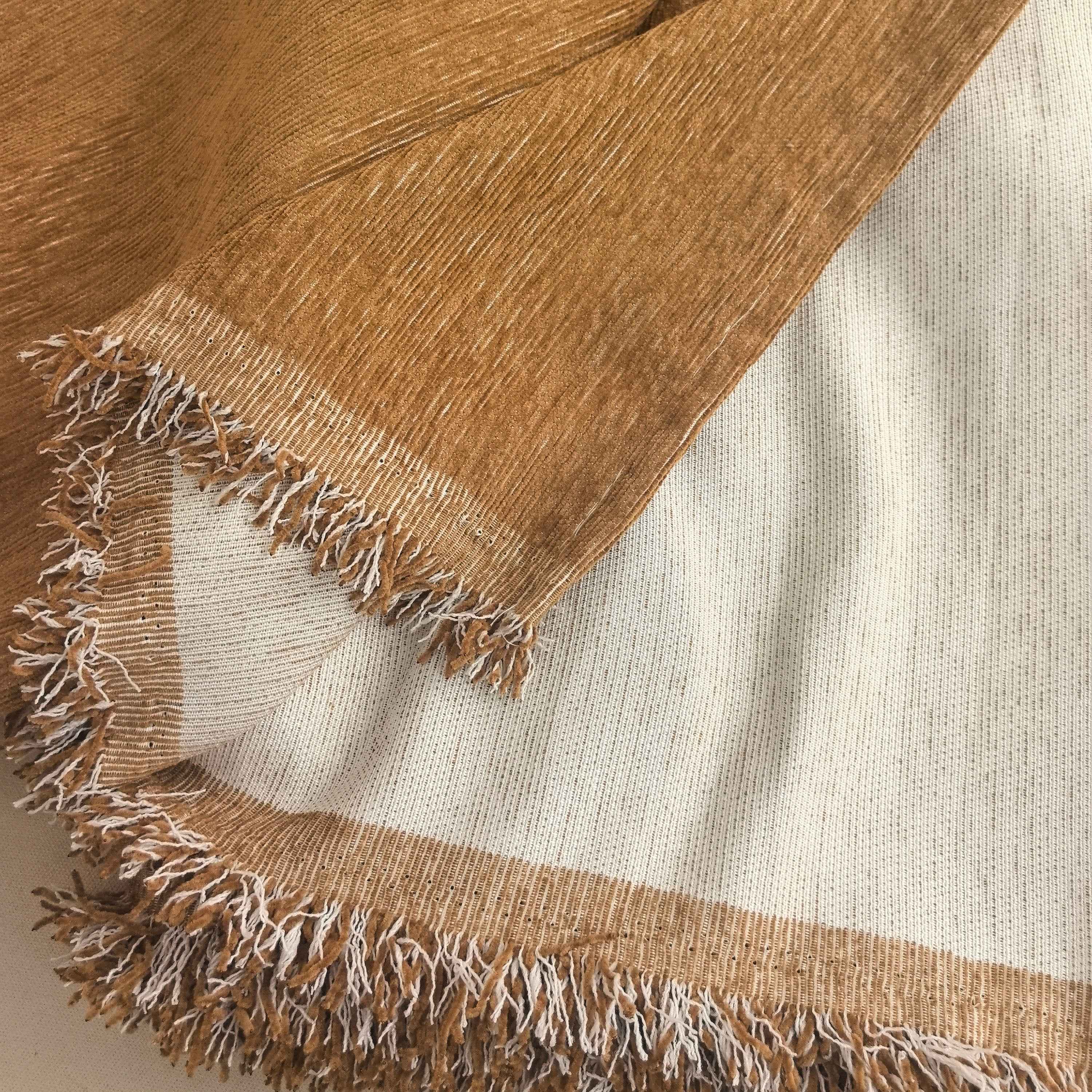 Solid Color Chenille Sofa Throw Blanket, Soft & Plush Decorative Couch Throw Cover