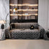 Chenille Jacquard Sofa Throw Cover Blanket, Luxury Thick Woven Couch Cover for Sofa