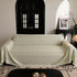 Sofa Cover Throw with Subtle Textured Stripes Lightweight Smooth Couch Slipcover