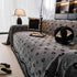 Chenille Jacquard Sofa Throw Cover Blanket, Luxury Thick Woven Couch Cover for Sofa