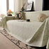 Sofa Cover Throw with Subtle Textured Stripes Lightweight Smooth Couch Slipcover
