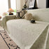 Sofa Cover Throw with Subtle Textured Stripes Lightweight Smooth Couch Slipcover