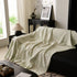 Sofa Cover Throw with Subtle Textured Stripes Lightweight Smooth Couch Slipcover