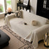 Sofa Cover Throw with Subtle Textured Stripes Lightweight Smooth Couch Slipcover