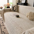 Sofa Cover Throw with Subtle Textured Stripes Lightweight Smooth Couch Slipcover