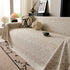 Sofa Cover Throw with Subtle Textured Stripes Lightweight Smooth Couch Slipcover