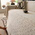 Sofa Cover Throw with Subtle Textured Stripes Lightweight Smooth Couch Slipcover