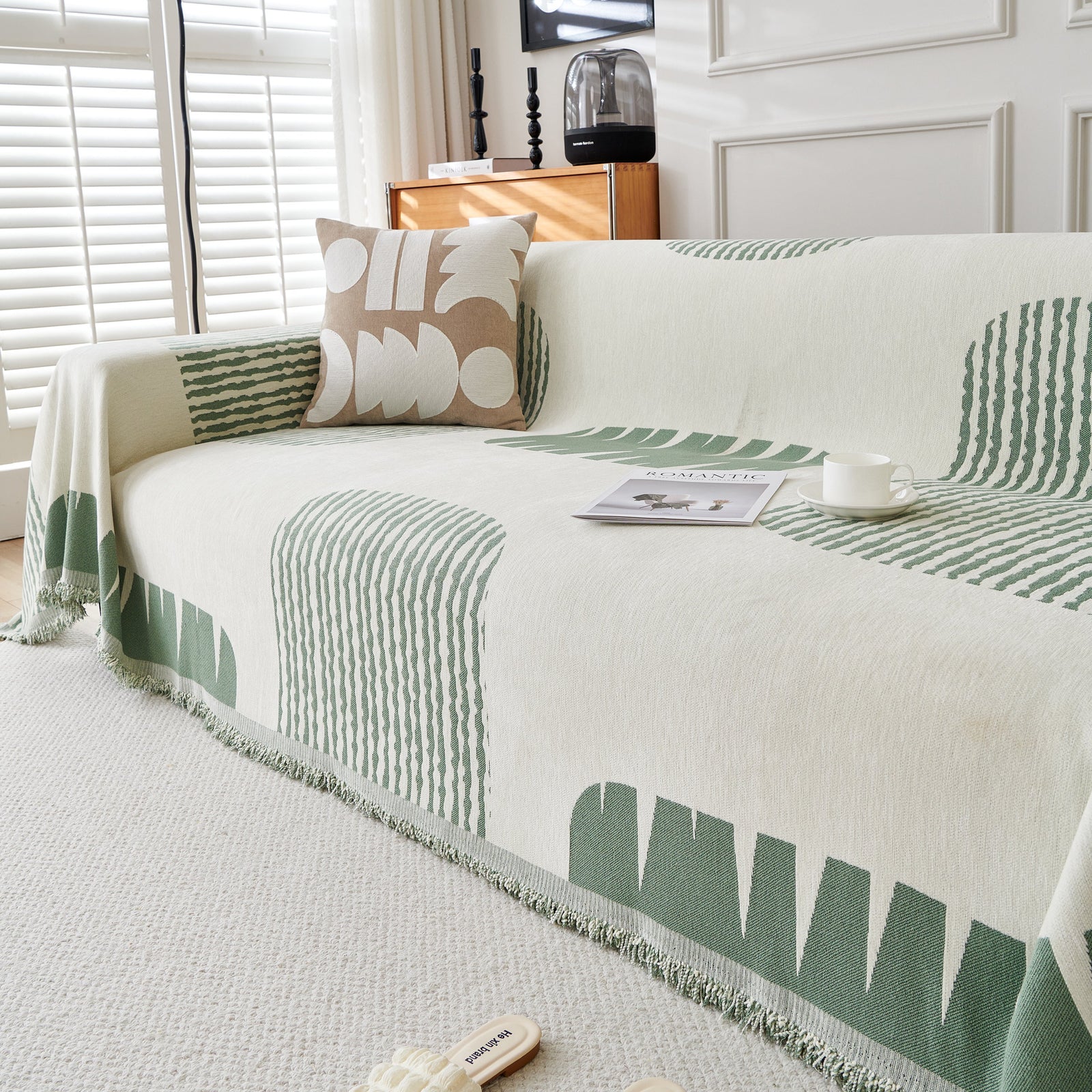 Soft Cozy Chenille Sofa Throw Blanket and Sectional Seat Covers, Scratch Resistant Sofa Couch Covers