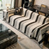 Chenille Reversible Rainbow Couch Cover Blanket for Sofas, Pet Friendly Couch Slipcovers with Tassel