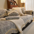 French Vintage Style Couch Cover with Skirt,  Non-Slip Sectional Furniture Covers