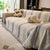 Chenille Reversible Rainbow Couch Cover Blanket for Sofas, Pet Friendly Couch Slipcovers with Tassel