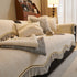 French Vintage Style Couch Cover with Skirt,  Non-Slip Sectional Furniture Covers