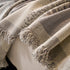 Chenille Reversible Rainbow Couch Cover Blanket for Sofas, Pet Friendly Couch Slipcovers with Tassel