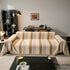 Chenille Reversible Rainbow Couch Cover Blanket for Sofas, Pet Friendly Couch Slipcovers with Tassel