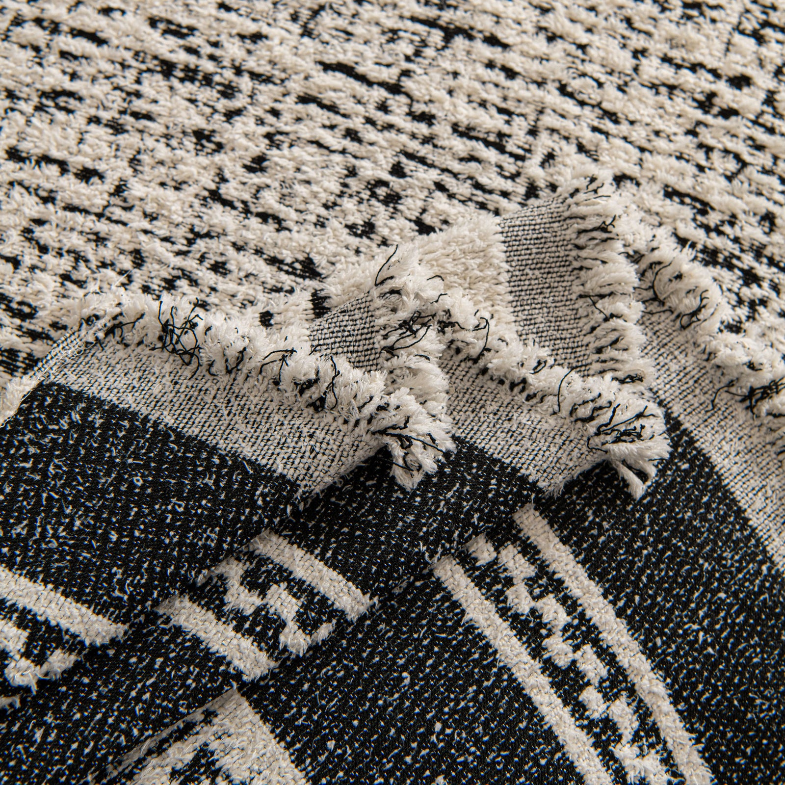 Textured Woven Furniture Protector for Couch, Rustic Farmhouse Sofa Throw Blanket
