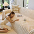 Thickened 3D Plush Premium Living Spaces Couch Covers Soft and Warm Couch Protector Blanket