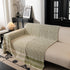 Textured Woven Furniture Protector for Couch, Rustic Farmhouse Sofa Throw Blanket