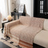 Textured Woven Furniture Protector for Couch, Rustic Farmhouse Sofa Throw Blanket