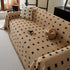 Sofa Throw Blanket with Woven Geometric Pattern & Tassels, Soft & Thick Couch Cover