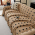 Sofa Throw Blanket with Woven Geometric Pattern & Tassels, Soft & Thick Couch Cover