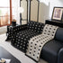 Sofa Throw Blanket with Woven Geometric Pattern & Tassels, Soft & Thick Couch Cover