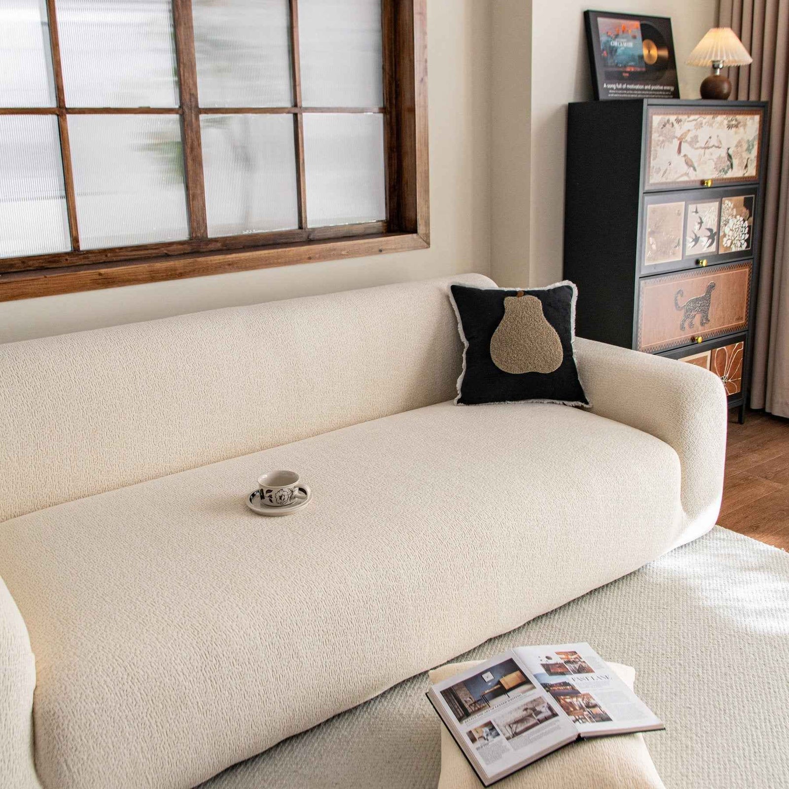 High Stretch Sofa Slipcover, Non Slip Couch Sofa Cover Washable Furniture Protector